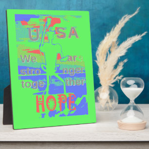 Vereint in Hoffnung: Stärker Zusammen - Lebendiges Fotoplatte