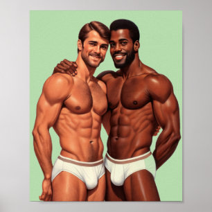 Vereint in Kraft: Ein goldenes Zeitalter-Duo Männe Poster