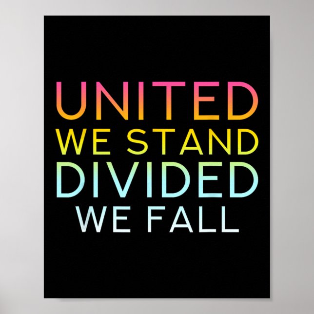 Vereint sind wir gespalten Wir fallen - Liebe der  Poster (Vorne)