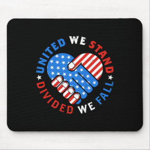Vereint sind wir gespalten Wir fallen US-amerikani Mousepad