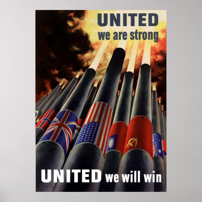 Vereint sind wir stark poster (Vorne)