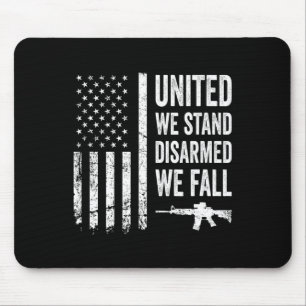 Vereint stehen wir entwaffnet, wir fallen - Waffen Mousepad