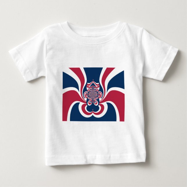 Vereinte Farben: Farbenfrohe globale Muster Baby T-shirt (Vorderseite)