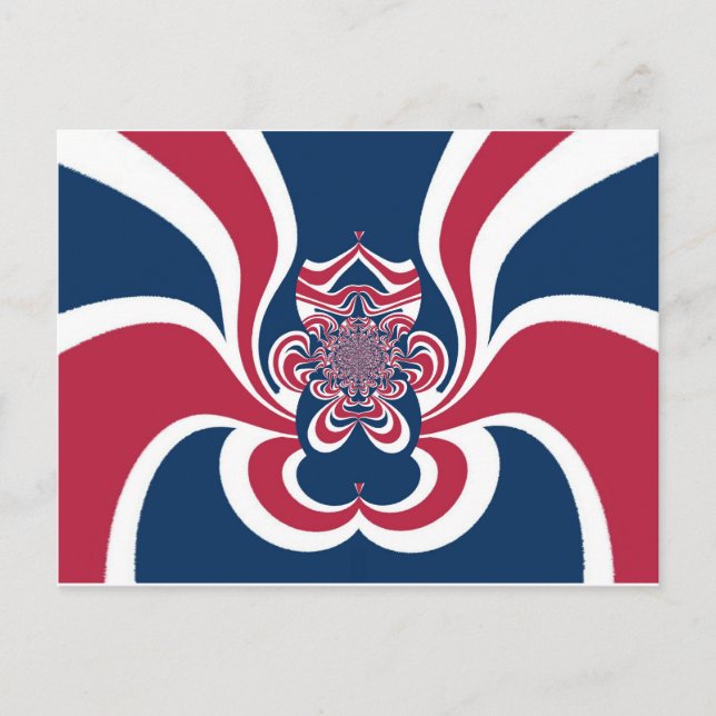 Vereinte Farben: Farbenfrohe globale Muster Postkarte (Vorderseite)