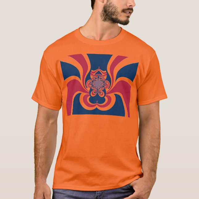 Vereinte Farben: Farbenfrohe globale Muster T-Shirt (Vorderseite)
