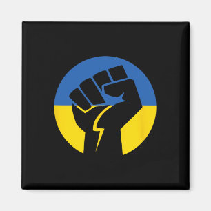 Vereinte Solidarität mit der Ukraine genannt Fist Magnet