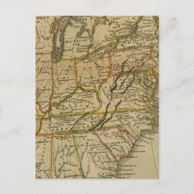 Vereinte Staaten 2 Postkarte (Vorderseite)