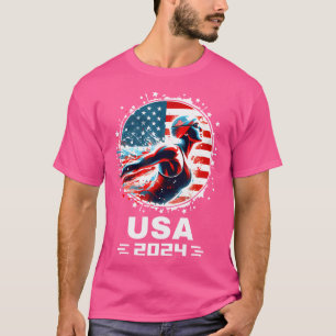 Vereinte Staaten - Amerikanischer Flaggenschläger T-Shirt