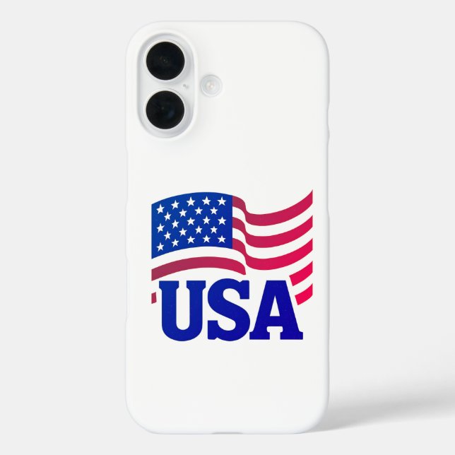 Vereinte Staaten iPhone 16 Hülle (Rückseite)