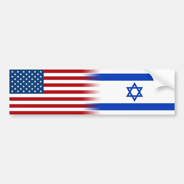 Vereinte Staaten Israel Alliierte amerikanische is Autoaufkleber (Vorne)