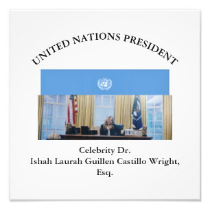 #VEREINTENATIONENPRÄSIDENT DR. #LAURAHCASTILLOS ES FOTODRUCK