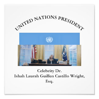 #VEREINTENATIONENPRÄSIDENT DR. #LAURAHCASTILLOS ES FOTODRUCK