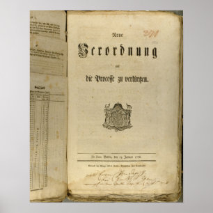 Verfahren von 1776 poster
