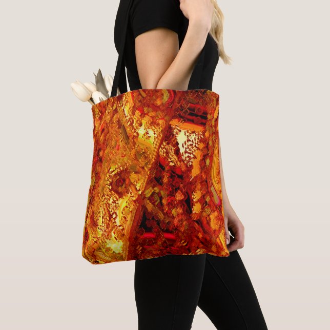 Verfärbt bis rötlich-orange Karnevalmaske Tasche (Von Nahem)