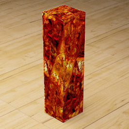 Verfärbt bis rötlich-orange Karnevalmaske Wein-Geschenkverpackung