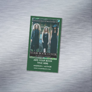 Verfasser-Autorn-Buch-Werbeaktion-Grün oder Magnetische Visitenkarte