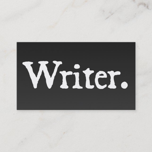 Verfasser Visitenkarte (Vorderseite)