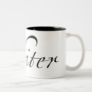 Verfasser Zwei-Ton Tasse (schwarze Beschriftung)