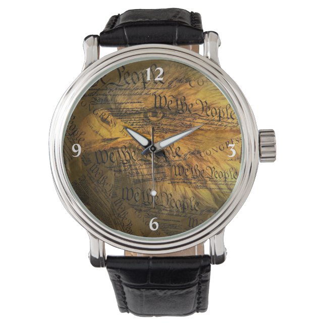 Verfassung American Bald Eagle Watch Armbanduhr (Vorderseite)