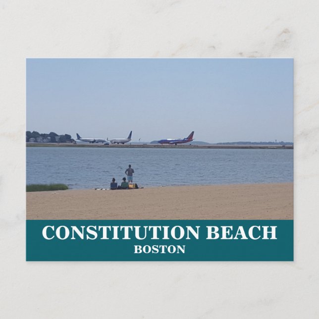 Verfassung Beach Boston Postcard Postkarte (Vorderseite)