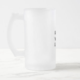 Verfassung Cuppa Mattglas Bierglas