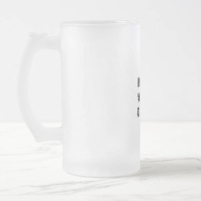 Verfassung Cuppa Mattglas Bierglas (Links)