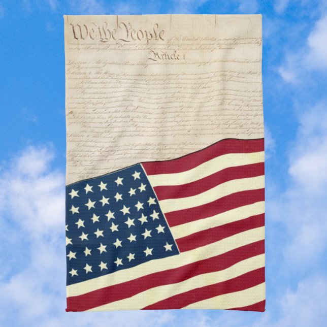 Verfassung der Vereinigten Staaten, amerikanische  Geschirrtuch (Von Creator hochgeladen)