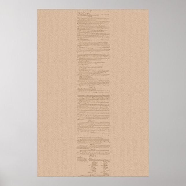 Verfassung der Vereinten Staaten Poster (Vorne)