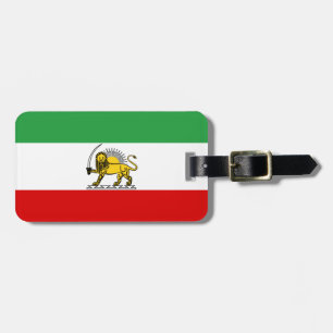 Verfassung: Monarchie der iranischen Flagge (1907- Gepäckanhänger