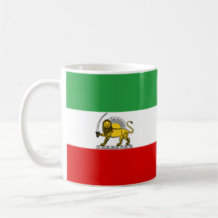 Verfassung: Monarchie der iranischen Flagge (1907- Kaffeetasse