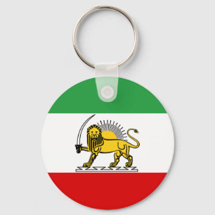 Verfassung: Monarchie der iranischen Flagge (1907- Schlüsselanhänger
