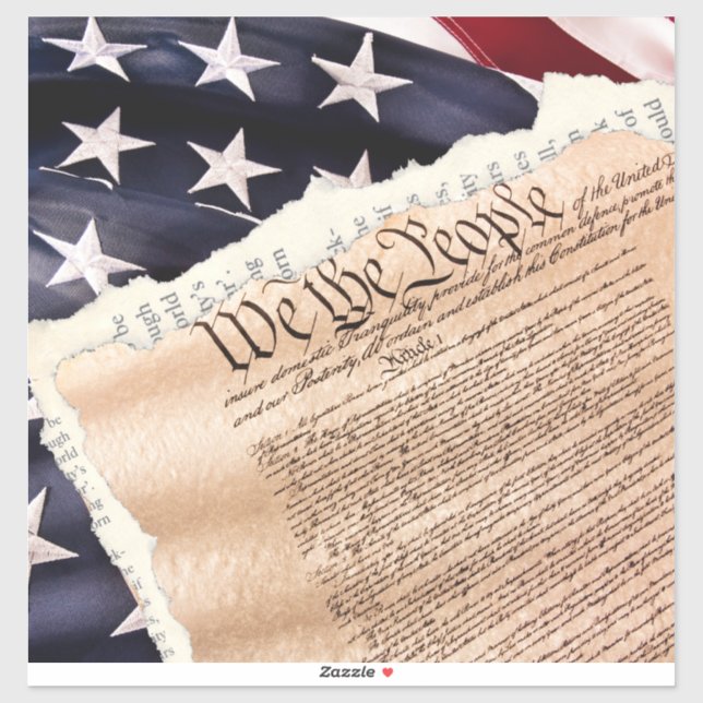 Verfassung Vinyl Sticker (Blatt)