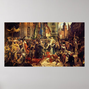 Verfassung vom 3. Mai 1791 von Jan Matejko im Jahr Poster