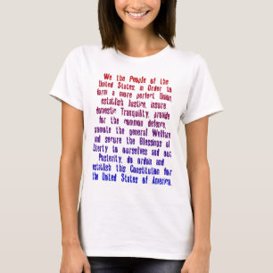 VERFASSUNGS- DER VEREINIGTEN STAATENpräambel T-Shirt