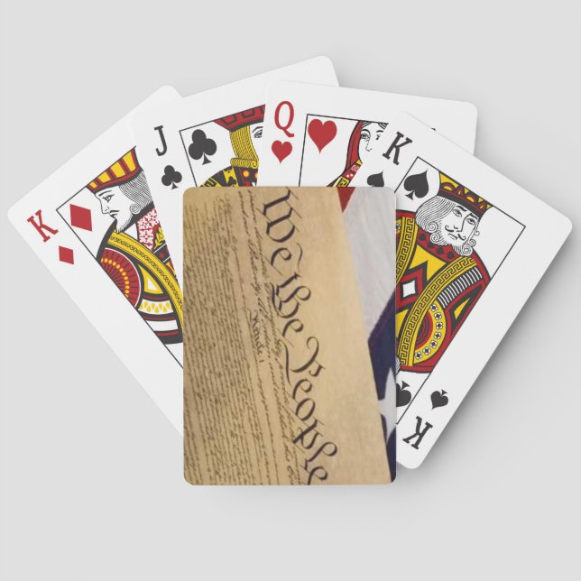 Verfassungs-Spielkarten Spielkarten (Rückseite)