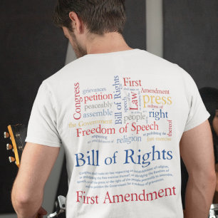 Verfassungszusatz-Redefreiheit freie Presse T-Shirt