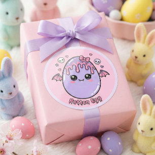 Verfaultes Ei Pastell Goth Ostern Kawaii Rosa Lave Runder Aufkleber