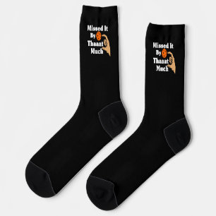 Verfehlte es um so viel Orange Pickleball Lustig Socken