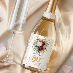 Verfeinerter Blush Burgunder 80. Geburtstags-Champ