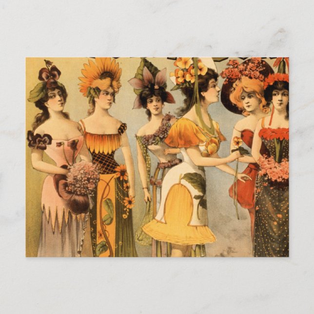 Verfeinertes Vaudeville Postkarte (Vorderseite)