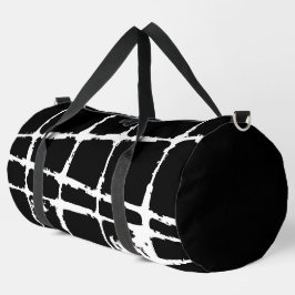 Verfeinertes weißes Licht Grunge modernes schmutzi Duffle Bag