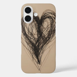 Verflochtene Herzen iPhone 16 Hülle