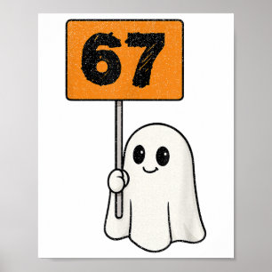 Verflucht 67 Meme Six Seven 6-7 Lustiger Internet- Poster