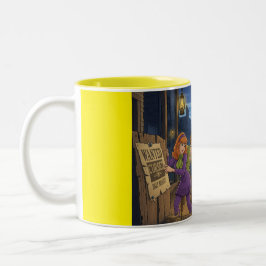 Verfluchte Cowboys und Kaninchenkapern Zweifarbige Tasse