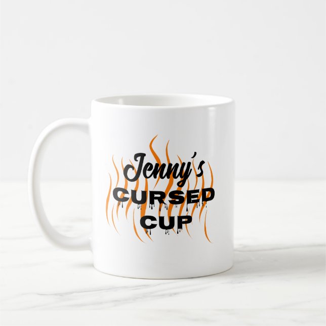 Verfluchte Tasse Kaffee Witziges Halloween (Links)