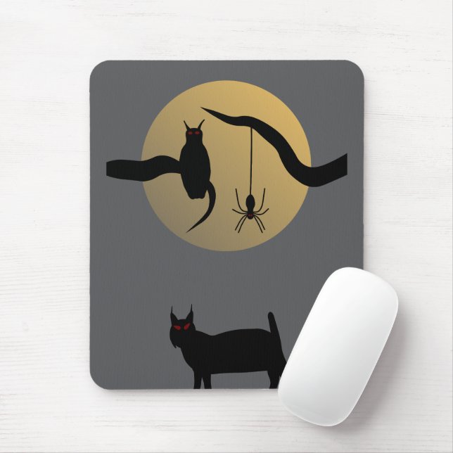 Verfluchte Vollmond-Mauspad Mousepad (Mit Mouse)