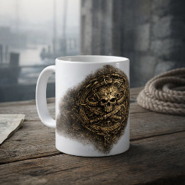 Verfluchtes Münzpiratensigil Kaffeetasse