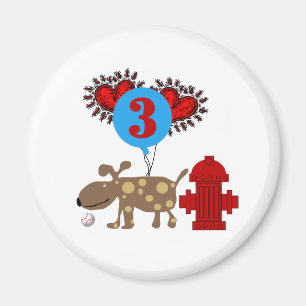 Verfolgen Sie 3. Geburtstag Magnet
