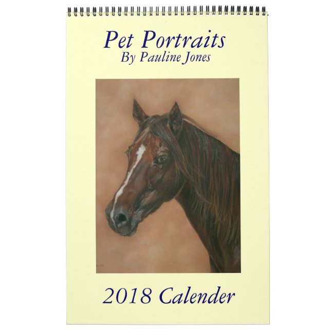 verfolgen Sie das pferdeartige Pferde- und Kalender (Titelbild)