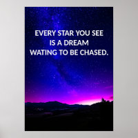 Verfolgen Sie Ihre Träume Motivierend Poster